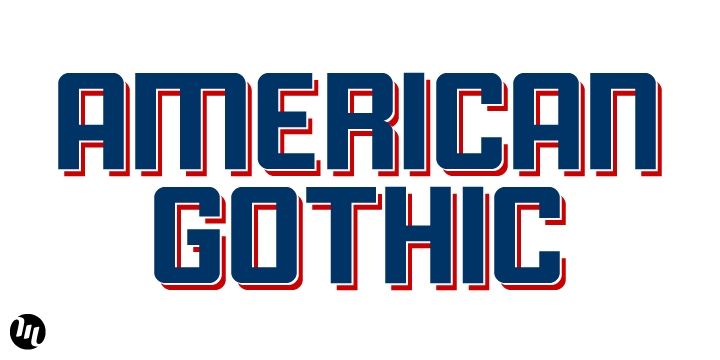 Schriftart American Gothic